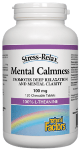 Mental Calmness L-Theanine 100 mg - Chewable Tablets