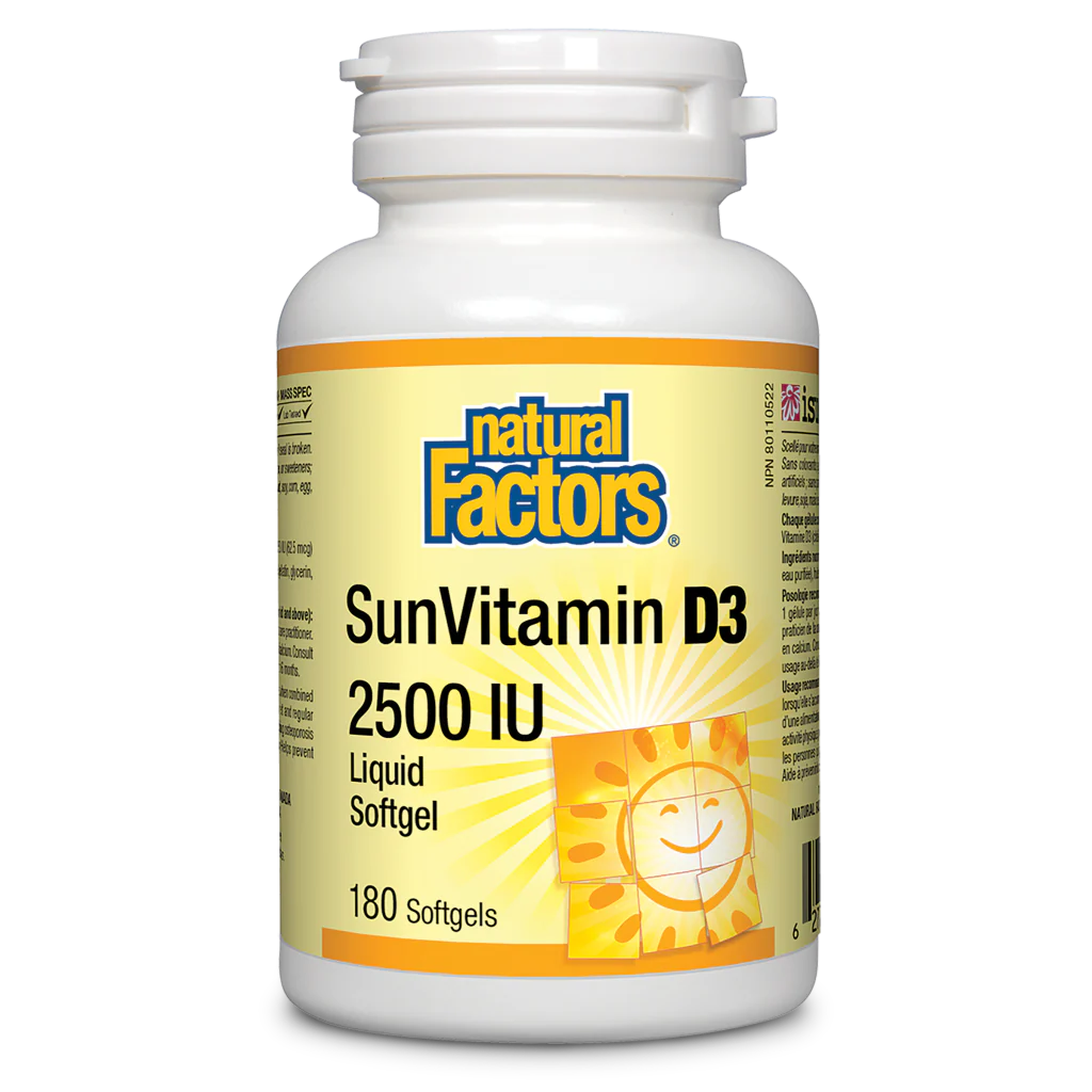 Vitamin D3 2500IU - 180 softgels