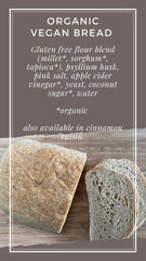 Gluten Free Vegan Cinnamon Raisin Bread
