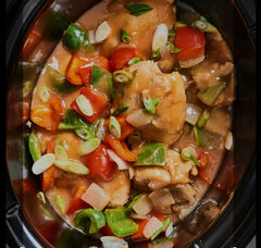 Family size slow cooker freezer meal - Sweet & Sour Chicken