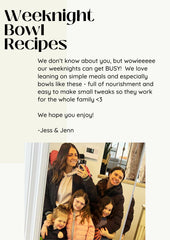 Weeknight Bowl Recipes Freebie