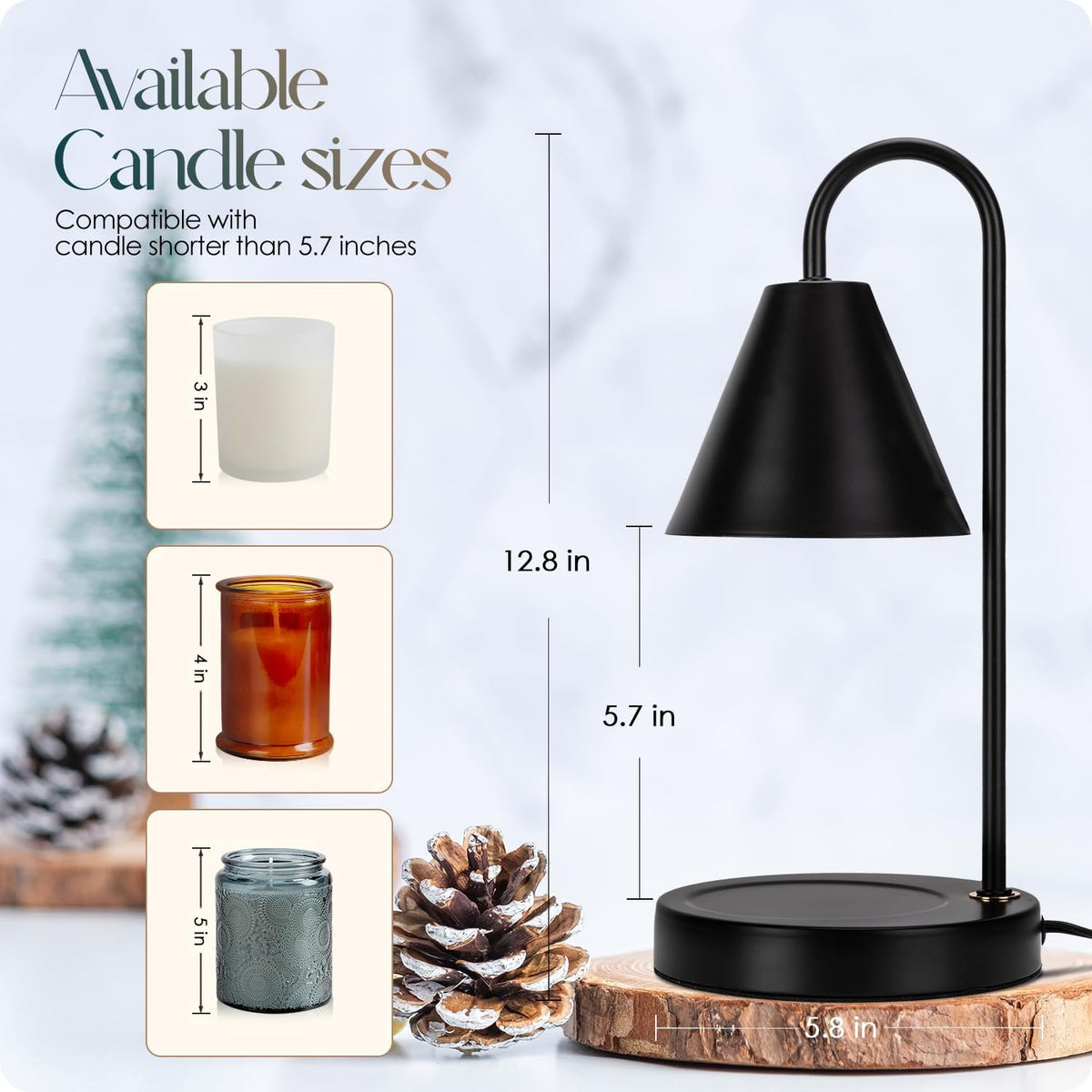 Candle Warmer with Dimmable Light