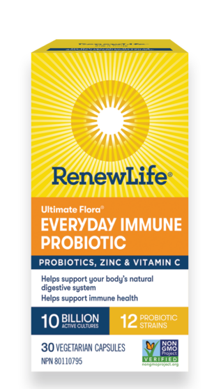 Ultimate Flora Everyday Immune Probiotic - With Zinc & Vit C