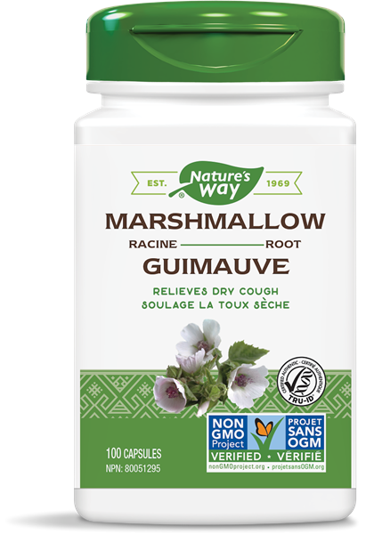 Marshmallow Root 480 mg - 100 Capsules