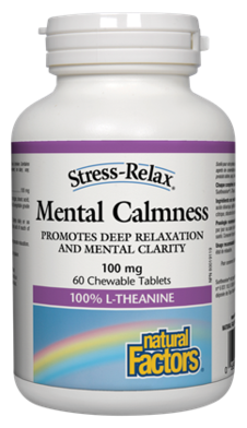 Mental Calmness L-Theanine 100 mg - Chewable Tablets