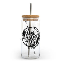 Scenic Route Glass Can with Bamboo Lid