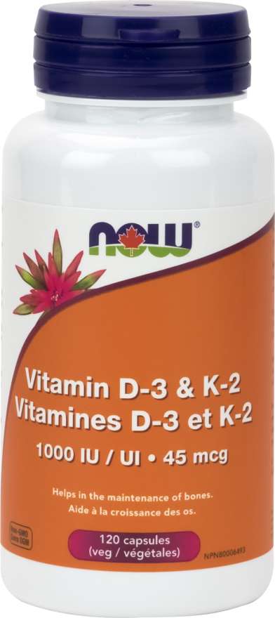 Vitamin D3 & K2 1000IU 45 mcg