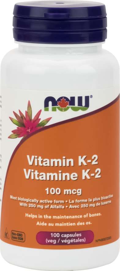 NOW Vitamin K2 - 100 mcg 100 capsules