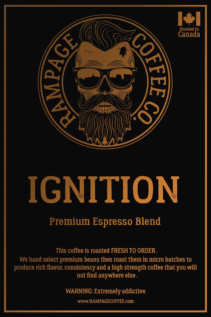 Full Force/Ignition Ground Coffee - Premium Espresso Blend 360 grams