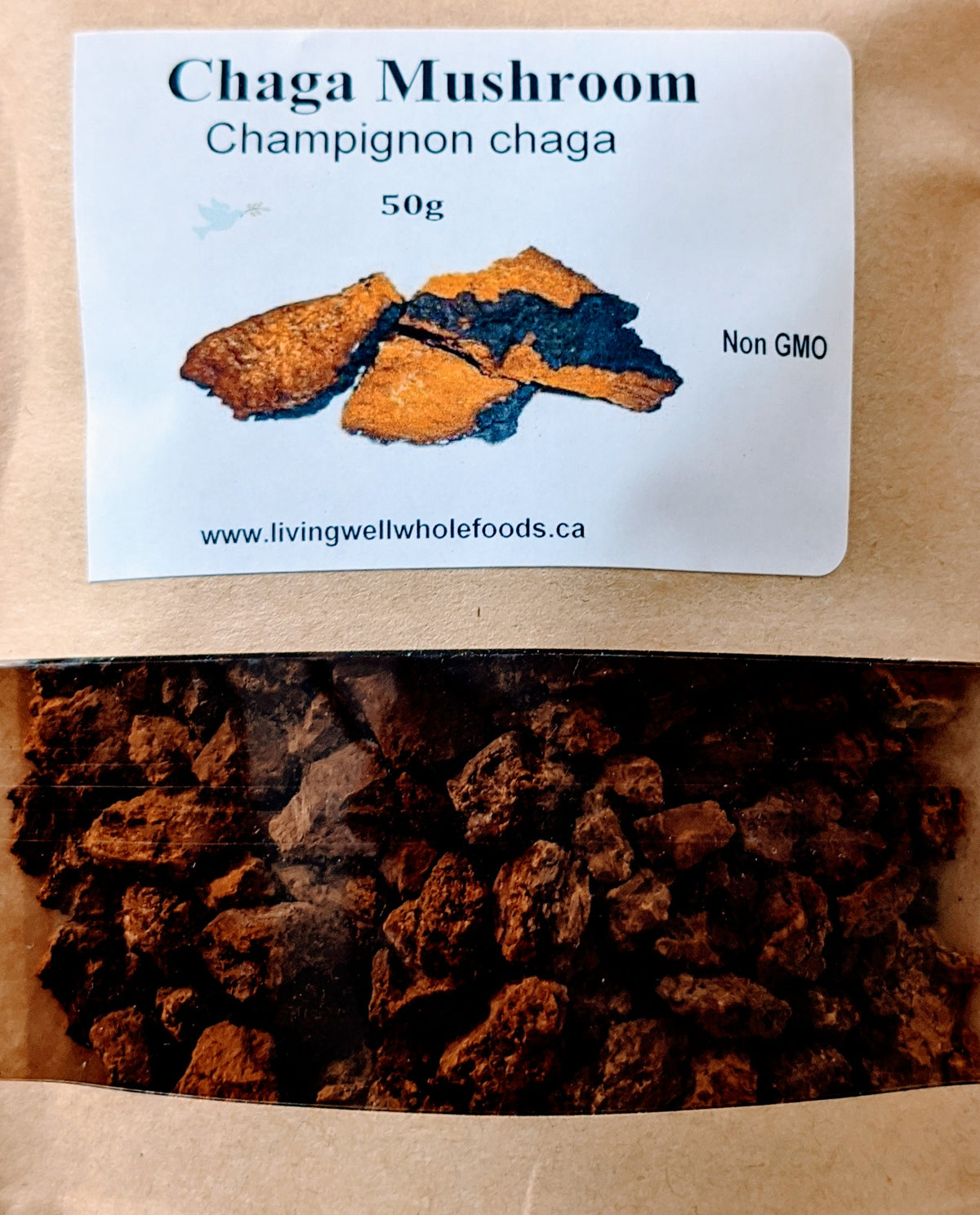 Organic Chaga Mushrooms - 50 grams
