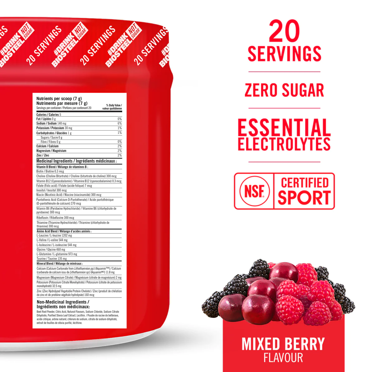Biosteel Hydration Mix - Mixed Berry