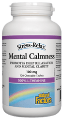 Mental Calmness L-Theanine 100 mg - Chewable Tablets