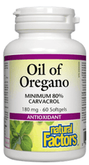 Oil of Oregano 180 mg - 60 softgels