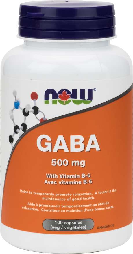 NOW GABA - 500 mg 100 capsules