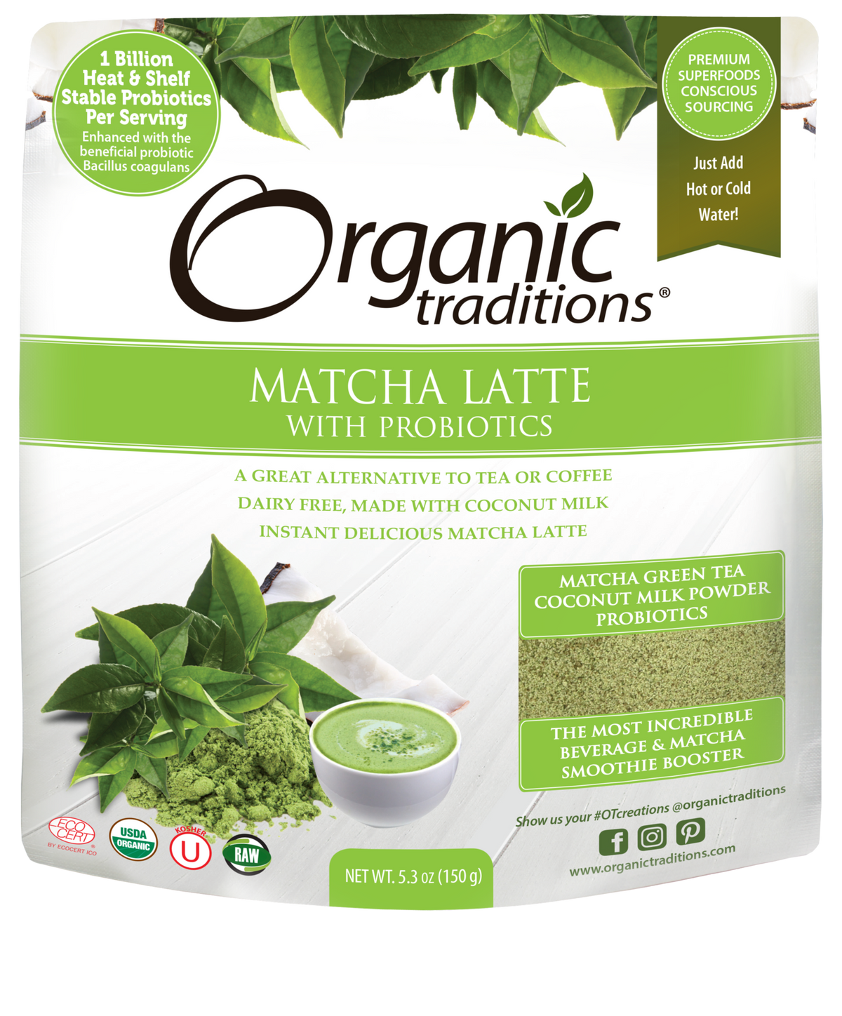 Organic Traditions Matcha Latte