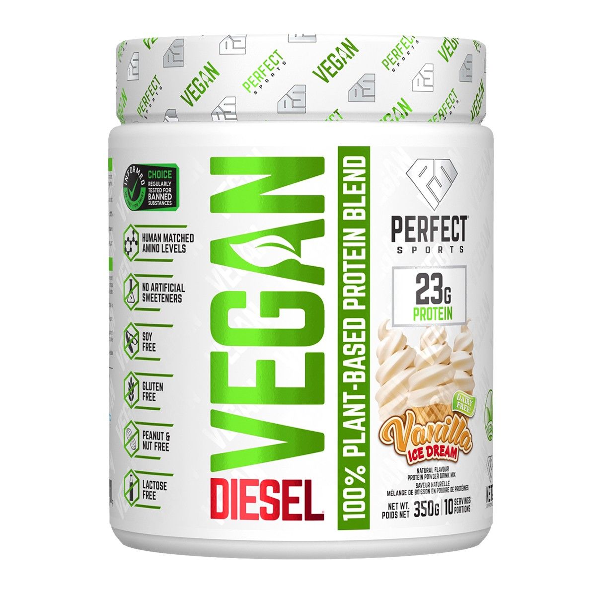 Vegan Diesel Protein Powder - Vanilla Ice Dream