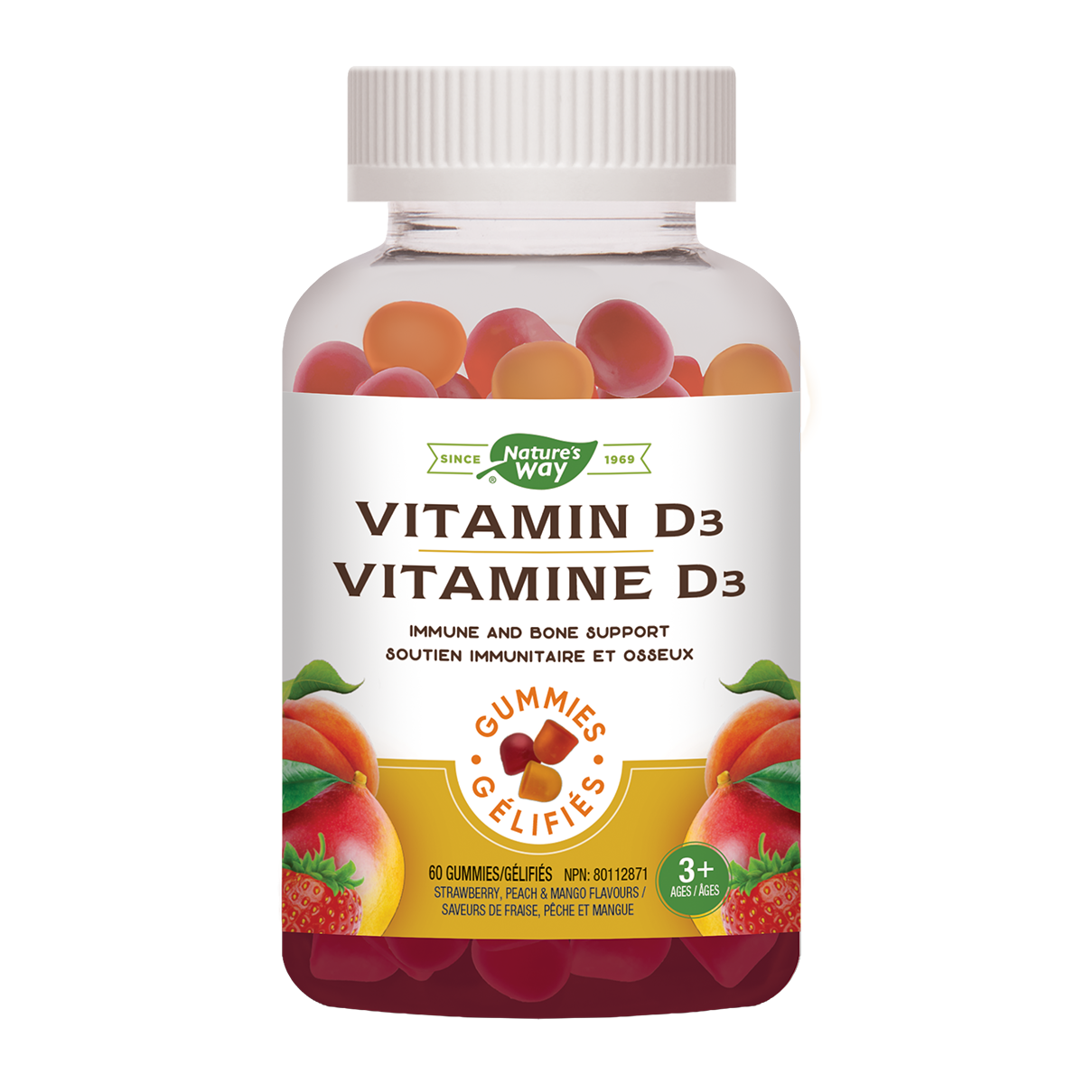 Vitamin D3 1000IU - 60 gummies