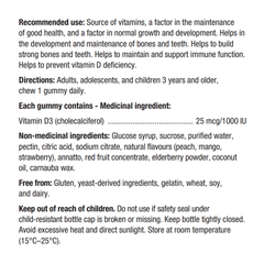 Vitamin D3 1000IU - 60 gummies