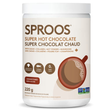 Super Hot Chocolate with Cacao, Collagen, MCT and mushrooms