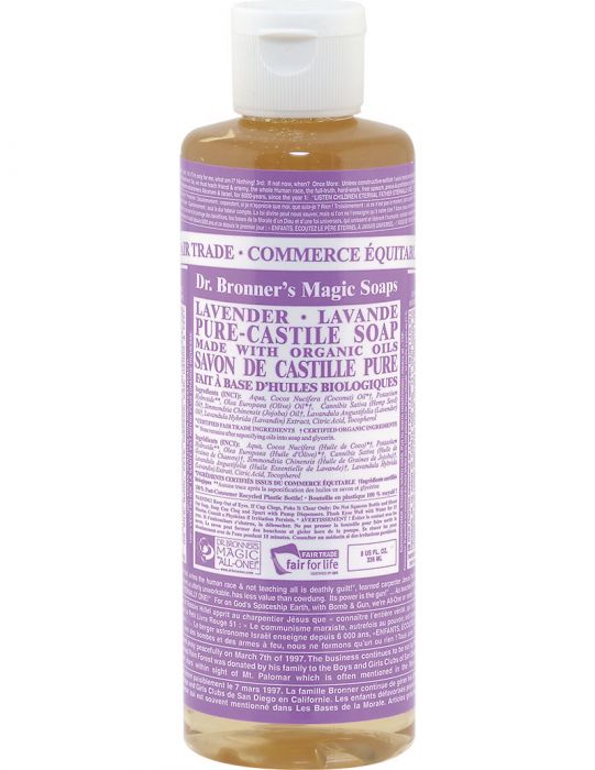 Organic Lavender Castile Soap - Dr. Bronner's 237 ml