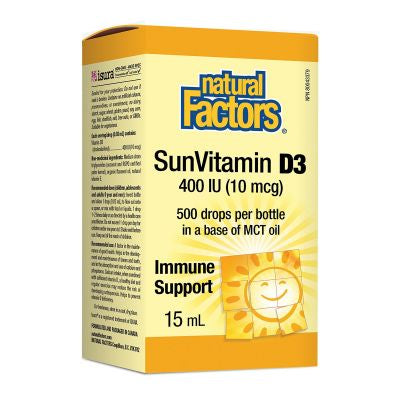 Vitamin D3 400IU - 500 drops - 15 ml