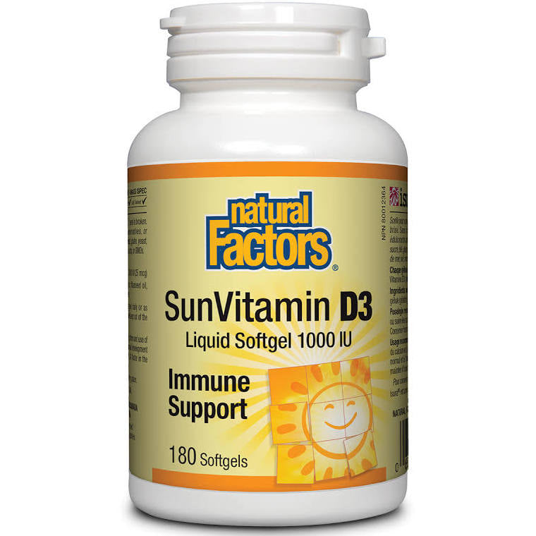 Vitamin D3 1000IU - 180 softgels