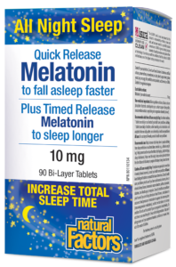 Melatonin Quick Release 10 mg - 90 Bi-Layer Tablets