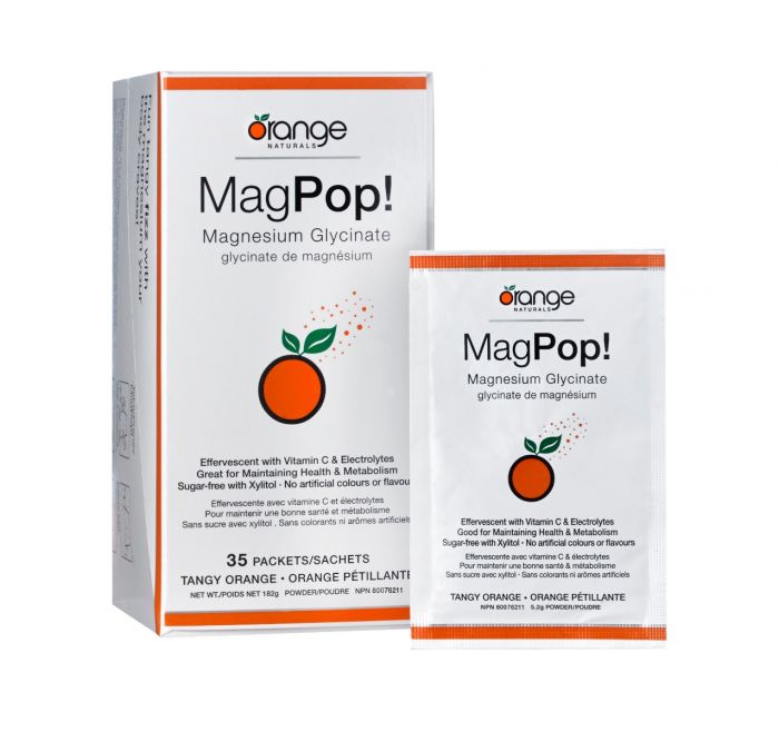 Mag Pop Magnesium Glycinate Effervescent Drink Mix - 35 Packets