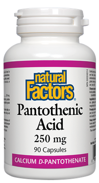 Pantothenic Acid 250 mg - 90 capsules
